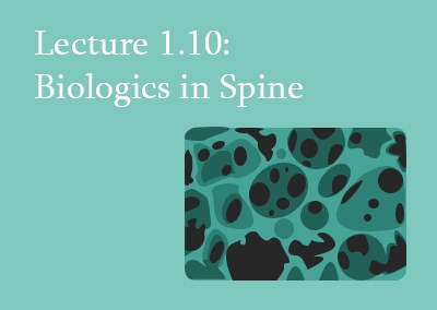 1.10 Biologics in Spine