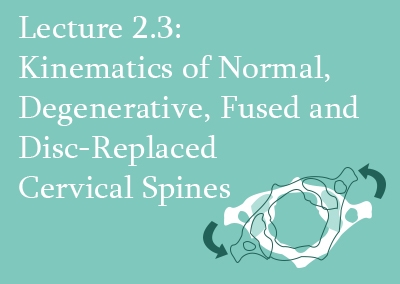 2.3 Kinematics of the Cervical Spine – Normal, Degenerative, Fused and Disc-Replaced