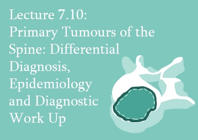 7.10 Primary Tumours of the Spine: Differential Diagnosis, Epidemiology and Diagnostic Work Up
